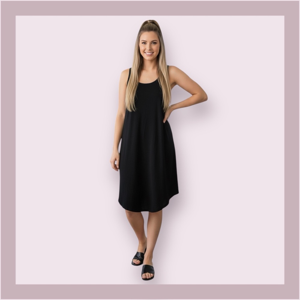 Joe Fresh Basic Black Tank Dress Size XS